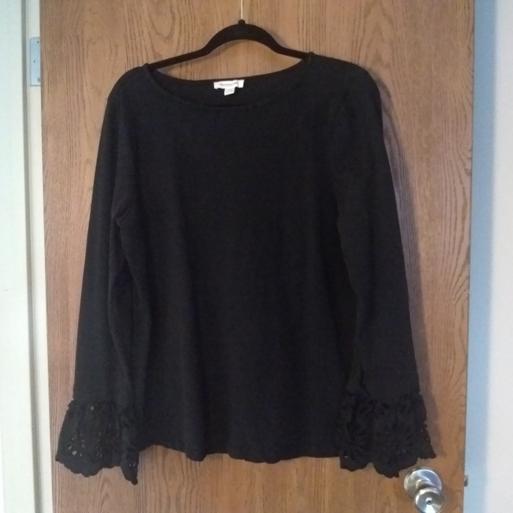 Beach Lunch Lounge brand black, long-sleeve shirt